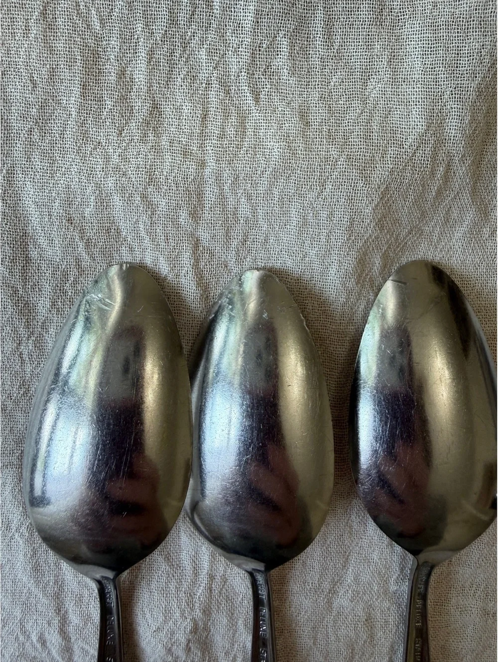 Oneida Everlasting Rose Stainless Steel Teaspoons Set of 5 Flatware Spoons
